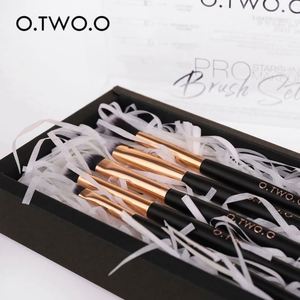 O. TWO. o 5pcs Eye Shadow Brushes mềm tổng hợp tóc + nhựa xử lý nhỏ tạo nên bộ - Product Image 2