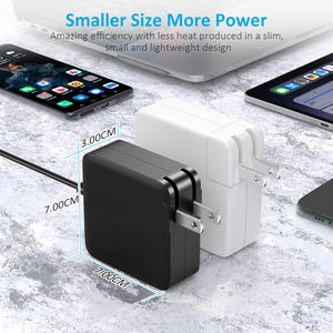 Chargeur rapide USB-C GaN PD 65W avec protection OTP pour ordinateur portable et téléphone - Adaptateur d'alimentation électrique universel - Product Image 2