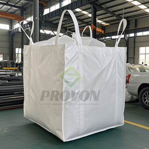 Tas besar FIBC kualitas tinggi kustom 500-3000kg 4-<span class=keywords><strong>loop</strong></span> angkat untuk penyimpanan biji pertanian rasio keselamatan 5:1 cetak logo tas besar - Product Image 3