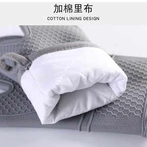 Silicone Honeycomb Oven Mitts Heat Resistant Kitchen Baking <b>Gloves</b> Black Gray Oven Proof Insulating - Product Image 4