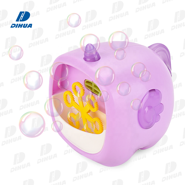 Automatic Pink Unicorn Bubble Machine Toy Kids Outdoor Summer Garden Party Fun with 50ml Bubble Solution Battery Operated Blower