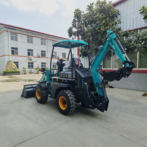 Haute qualité 4x4 Mini <span class=keywords><strong>tracteur</strong></span> chargeuse-pelleteuse chargeur frontal machines agricoles avec livraison gratuite composants de base moteur - Product Image 5