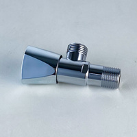 Robinet d'arrêt d'angle pour toilettes 1/2 201ss en acier inoxydable, filetage femelle haute température OEM, vanne hydraulique générale ZX