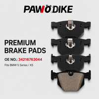 Pastiglie Freno in Ceramica Premium a Basso Contenuto di Polvere e Silenziose per BMW Serie 5 e BMW X5 Asse Posteriore, Alte Prestazioni OE 34216763044