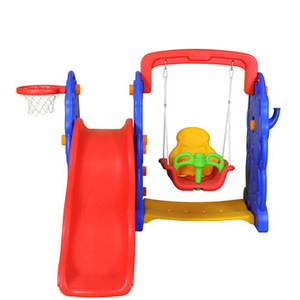 Bán Buôn Tùy Chỉnh Bán Hot Con Trượt Nhựa Trong Nhà Hoặc Ngoài Trời 3 Trong 1 Elephant Bé Slide Và Swing Set - Product Image 6
