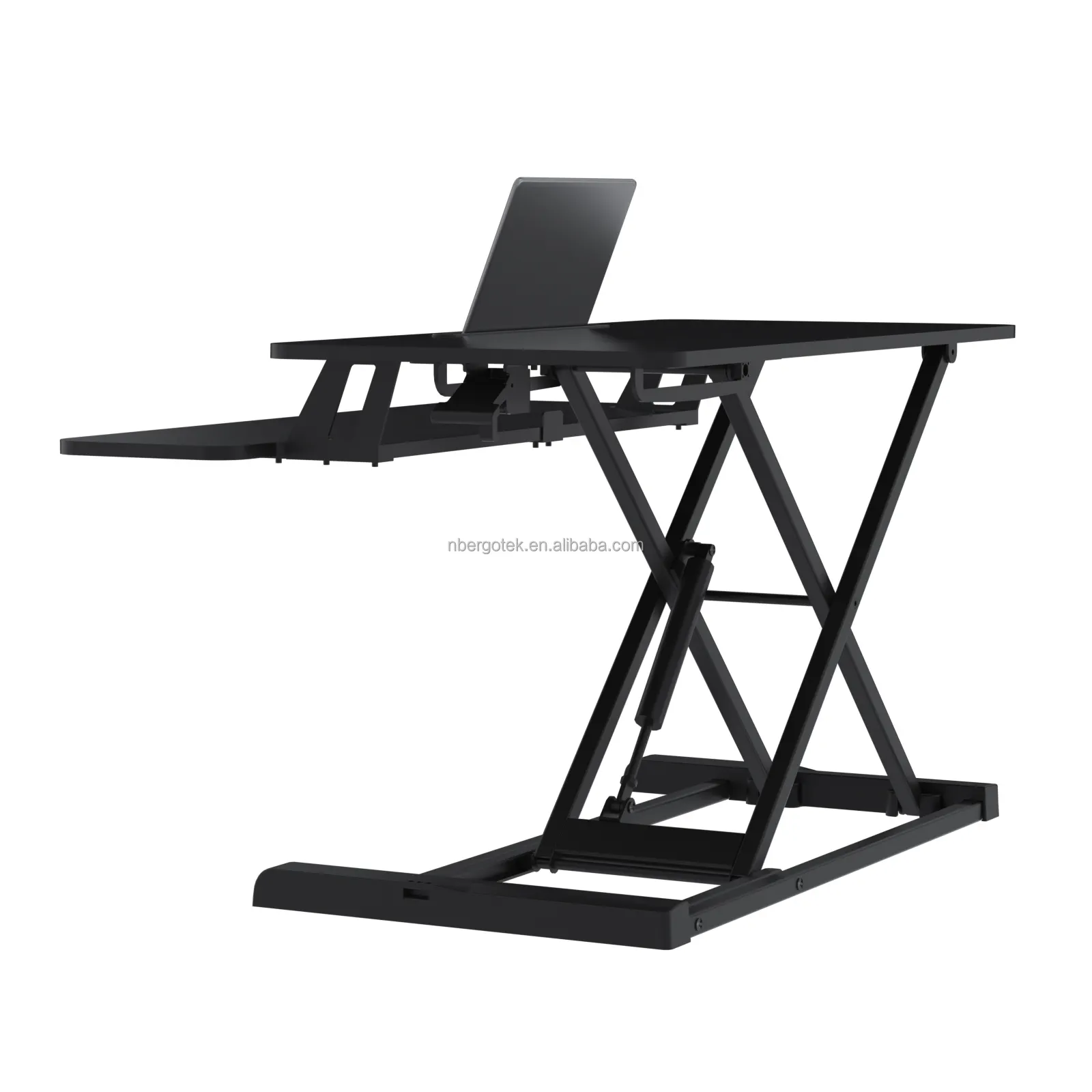 Nuevo convertidor de escritorio ajustable en altura Elevador de resorte de gas Sit To Stand Workstation Laptop Stand Desk