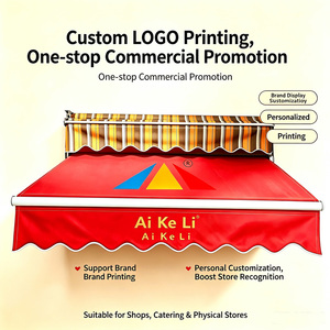 Auvent rétractable électrique à commande à distance avec structure en aluminium et <span class=keywords><strong>toile</strong></span> acrylique, fabriqué par l'usine Aikeli - Product Image 2