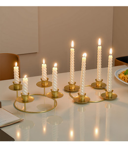 Candelabro de Estilo Europeo Simple de 4 o 5 Cabezas, Romántico para Cenas a la Luz de las Velas, para Hogar o Bodas - Product Image 3