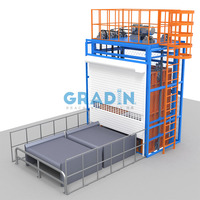 Plateau à rouleaux intérieur robuste 1000KG personnalisé ascenseur alternatif extérieur convoyeur à mouvement alternatif vertical rapide