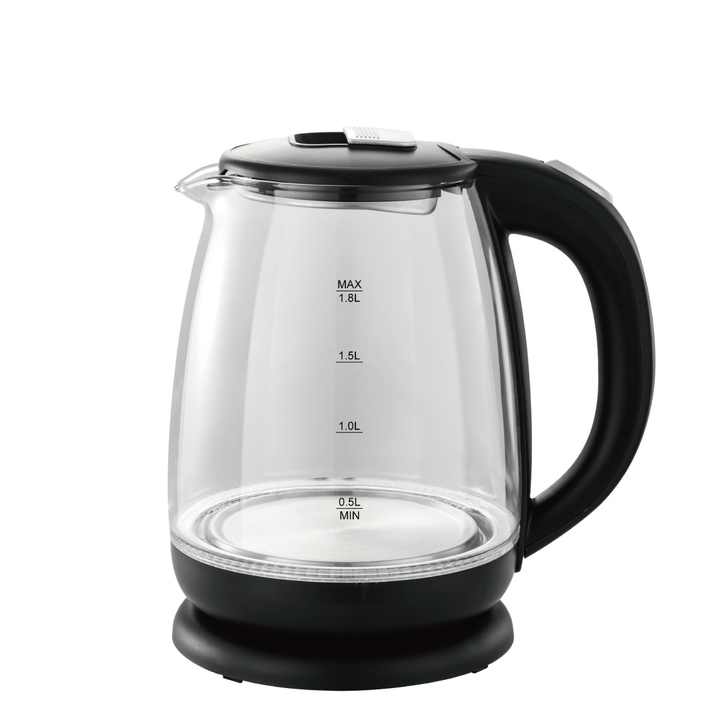 Bollitore elettrico in vetro cordless con luce blu