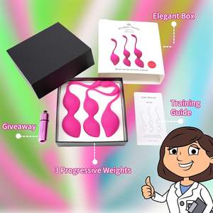 Женские секс-игрушки для пары, фаллоимитаторы для лесбиянок, подтягивающие шарики: вагинальные, для укрепления мышц тазового дна, вес Бен Ва Кегель бал - Product Image 4