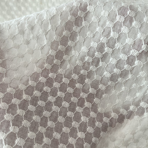 Tessuto in Pizzo Francese Ecologico Moderno all'Ingrosso, Ricamo a Pois, per Copricapo, Tende, Abiti, Rete Diamantata, Pizzo a Quadretti - Product Image 4