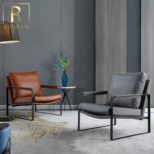 Poltrona Moderna per Camera d'Albergo, Sedia di Design per Soggiorno, Poltrona Commerciale per Sala d'<span class=keywords><strong>Attesa</strong></span>, <span class=keywords><strong>Poltrone</strong></span> in Pelle per il Tempo Libero - Product Image 5