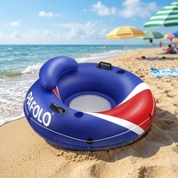 Fauteuil gonflable en PVC, matelas flottant avec dossier et siège en maille, chaise aquatique respirante, bouée de piscine