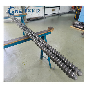 Plastik ve kauçuk ekstruder makinesi parçası Sextruder çift vida için ikiz konik silindir vida ve varil - Product Image 4