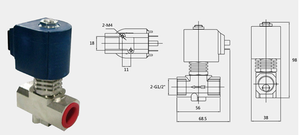 Nouveau solénoïde de repassage Rfs 1/2" en laiton IP65 RV08102, pièces d'équipement, tension AC220V DC24V AC110V - Product Image 4
