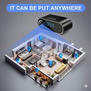 กล้องวงจรปิด WiFi คุณภาพสูง ปี 2026 พร้อมระบบมองเห็นกลางคืน ตรวจจับความเคลื่อนไหว กล้องรักษาความปลอดภัยภายในบ้าน/สำนักงาน พร้อมนาฬิกา - Product Image 2