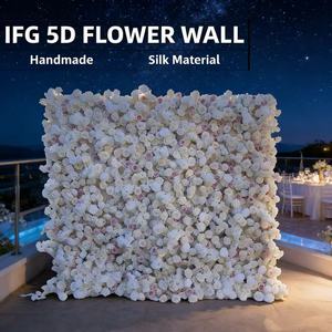 ฉากหลังดอกไม้ประดิษฐ์ 5 มิติ ขนาด 8x9 ฟุต ตกแต่งบ้าน ดีไซน์เต็มรูปแบบ ขายดีสำหรับเทศกาล - Product Image 5