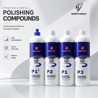 Kit de polissage liquide professionnel North Wolf P1+ P1 P2 P3 pour voiture – Composé de polissage à coupe lourde, à coupe moyenne et de finition pour correction de peinture