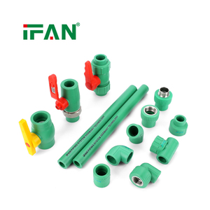 Raccords PPR verts IFAN, prix usine, 20-110 mm, 95 ℃   Raccords PPR résistants aux hautes températures pour radiateurs de chauffage à <span class=keywords><strong>eau</strong></span> <span class=keywords><strong>chaude</strong></span> - Product Image 6