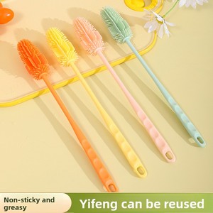 Glass Brush Silicone <b>Sponge</b> Head Cup Cleaning Tool Water Cup Cleaning Long <b>Handle</b> Washingbottle Brush Tea Stains - Product Image 5