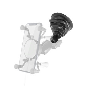 VINmounts ventouse sous vide en caoutchouc avec base à boule 1 pouce, support téléphone voiture pour pare-brise, compatible RAM - Product Image 6