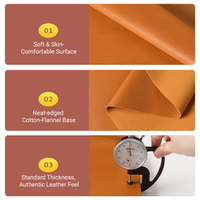 Tissu en cuir PU gaufré grain litchi écologique KEMERLIN pour sièges de voiture et revêtements de canapé, matériau imitation cuir durable YHG015