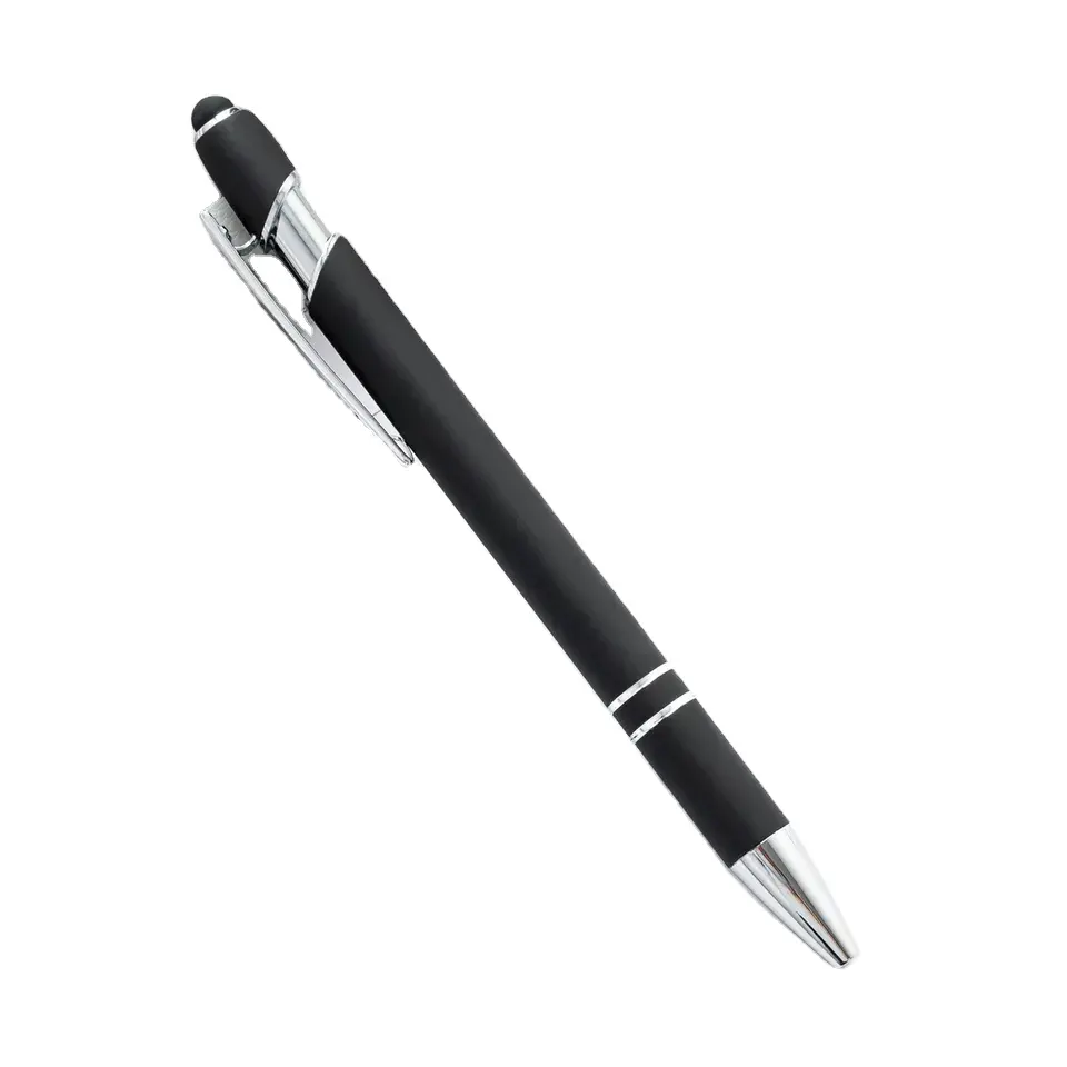2 faits sur commande promotionnels dans 1 stylo bille avec des stylos de marqueur de surligneur pour le bureau