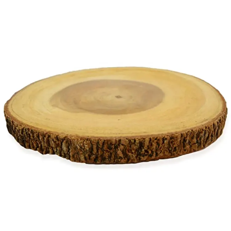Tábua de corte de grãos finais feita à mão com casca feita de madeira sustentável