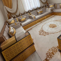 Banc en tissu Majlis arabe Jalsa pouf pour cafés écoles et meubles de maison-conception modulaire sectionnelle