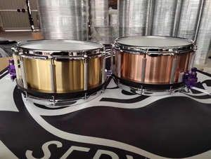 14インチ ブロンズ＆アルミニウム フローティング スネアドラム - Product Image 6