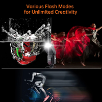 Flash Inalámbrico Original Godox TT520II para Cámara, Speedlite Thinklite con Señal Integrada de 433MHz para Cámaras DSLR Pentax y Olympus