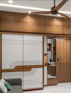 Tủ quần áo tự do với gương thiết kế hiện đại tủ quần áo bằng gỗ tủ quần áo MDF cửa phòng ngủ tủ quần áo với kệ để sử dụng nhà - Product Image 4