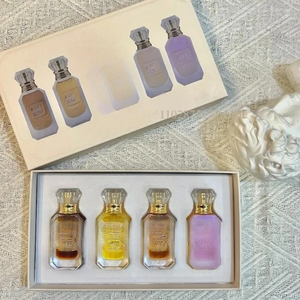 Perfume árabe al por mayor de Dubái, caja de regalo con 4 botellas de 10 ml, moderno set de mini perfumes líquidos Eau de Parfum, aroma floral y frutal de larga duración. - Product Image 6