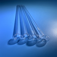 Tube en verre de quartz Pyrex 6mm 9mm 12mm pour test BELSORP-Max Min BET, tube à essai BET, tube en verre de quartz, entonnoir