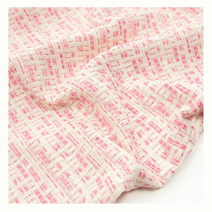 100% Polyester Hiver <span class=keywords><strong>Tweed</strong></span> <span class=keywords><strong>Tissu</strong></span> <span class=keywords><strong>Pas</strong></span> <span class=keywords><strong>Cher</strong></span> Prix Mode Tissé Polyester Laine Poids Lourd Gsm pour Dame Manteau pour Filles Vêtements - Product Image 2