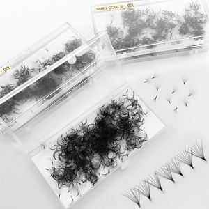 전체 판매 3D 4D 5D 6D 8D 10D 가짜 밍크 팬 속눈썹 사용자 정의 포장 볼륨 속눈썹 열 보세 속눈썹 사전 만든 속눈썹 - Product Image 3
