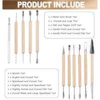 Set Professionale Panwenbo di 11 Utensili per Scultura in Argilla con Strumenti Metallici per Intaglio Ceramico per Artisti e Artigiani