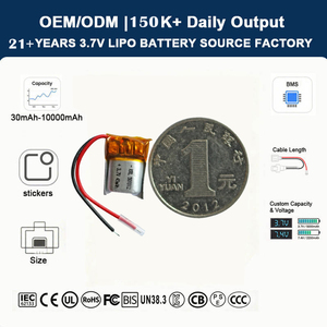 KRL KC Sertifikalı 3.7V 45mAh Kese Tipi Polimer Lityum İyon Pil Model 501012 Hücre, Kablosuz Bluetooth Kulaklık için - Product Image 1