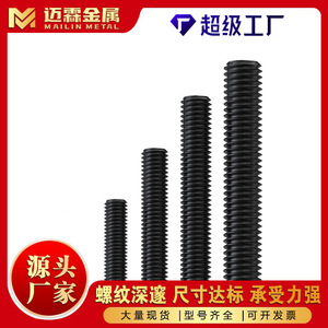 High Strength Carbon Steel Lead Screw M6 Fully Threaded Right Hand Metric Threaded Rod Customizable Length - Product Image 5