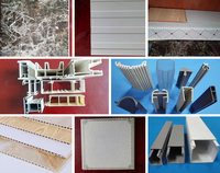 Línea de extrusión de canal de PVC automática, Panel de techo, ventana, marco de puerta, perfil de rodapié, extrusora de tornillo doble cónico, máquina de plástico