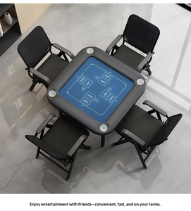 Table de jeu portable pliable sans installation, idéale pour le poker, pour salon moderne – Offre spéciale - Product Image 6