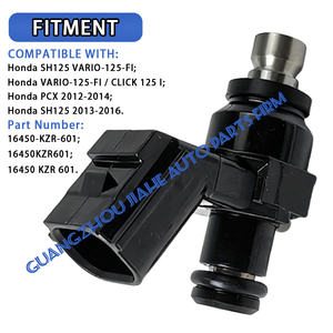 Injecteur de carburant à 6 trous 16450-KZR-601 pour <span class=keywords><strong>Honda</strong></span> SH125 VARIO-<span class=keywords><strong>125</strong></span>-FI CLICK <span class=keywords><strong>125</strong></span> I PCX 2012-2016 Moto 16450 KZR 601 16450KZR601 - Product Image 2