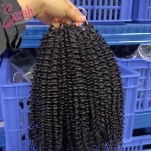 Extensions de cheveux humains vietnamiens tressés sans nœuds, style bohème, bouclés crépus, micro-boucles invisibles, pour tissage au crochet <span class=keywords><strong>Miracle</strong></span> Knot - Product Image 1