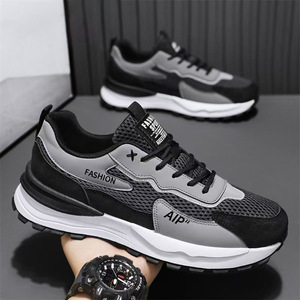 Scarpe sportive da corsa da <span class=keywords><strong>uomo</strong></span> traspiranti con lacci, antiscivolo, per il tempo libero, di alta gamma, con suola in gomma, ammortizzanti, casual. - Product Image 4
