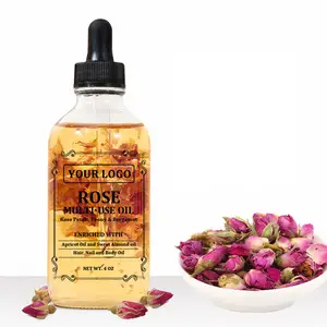 Wholesale Private Label Natural Face Body Hair Facial Skin Care Moisture Repair Essential Oil Face Body Rose Oil