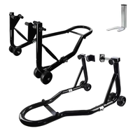 Support de moto universel en acier MEDSEN, cadre de levage, roue avant réglable, support de pneu portable, capacité de 500 kg