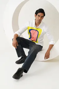 เสื้อเชิ๊ตผู้ชายผ้าคอตตอนคอวี, เสื้อเชิ๊ตผู้ชายผ้าฝ้าย100% ลำลองฤดูร้อนติดกระดุมเสื้อเชิ๊ตแขนยาวระบายอากาศบริการ OEM - Product Image 3