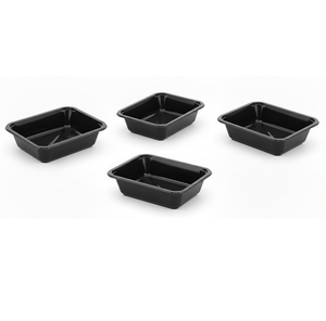 Barquettes d'emballage alimentaire C-PET en gros, résistantes aux hautes températures, compatibles micro-ondes et four, contenants jetables pour repas - Product Image 3