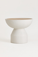 Table d'extrémité en bois massif ronde moderne personnalisée, adaptée aux restaurants de luxe, aux salons, aux chambres d'hôtel et aux salles familiales.